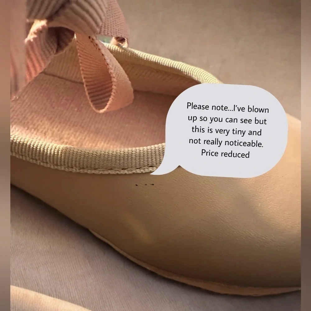NEW Girl's Annie Tyette Dance Shoe Size Little Girl 8.5 Beige